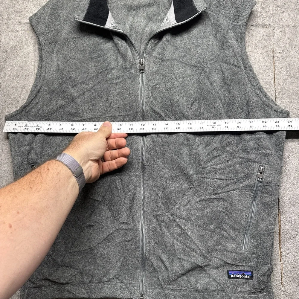 Patagonia Synchilla Men's Gray Fleece Vest XL Outdoor‎ Hiking Layer Classic